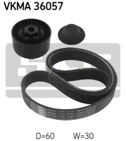VKMA 36057 SKF Комплект доріжкового ремня1